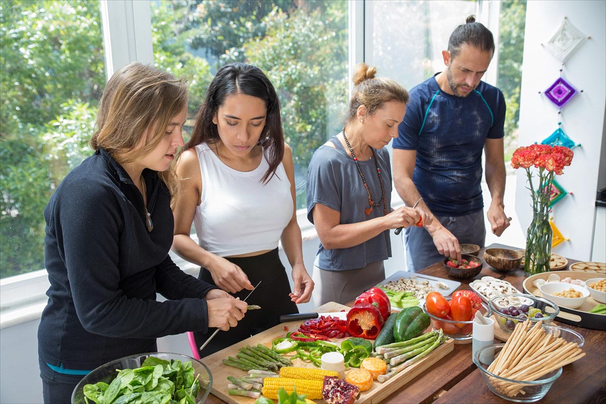 Taller de cocina + degustación para 12 personas